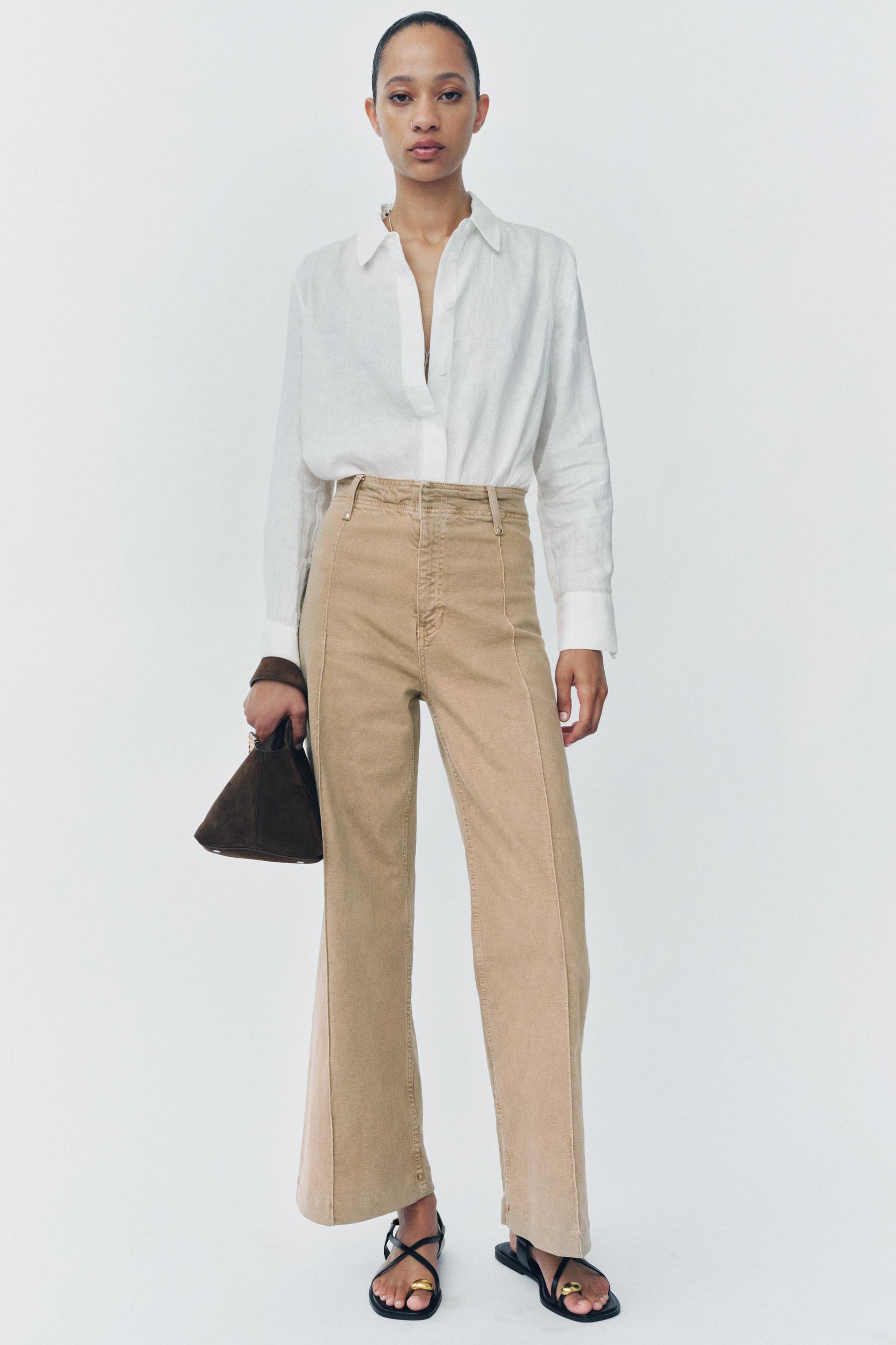 FLAT STRAP SANDALS WITH