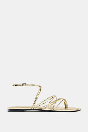 Gold Strap Sandals
