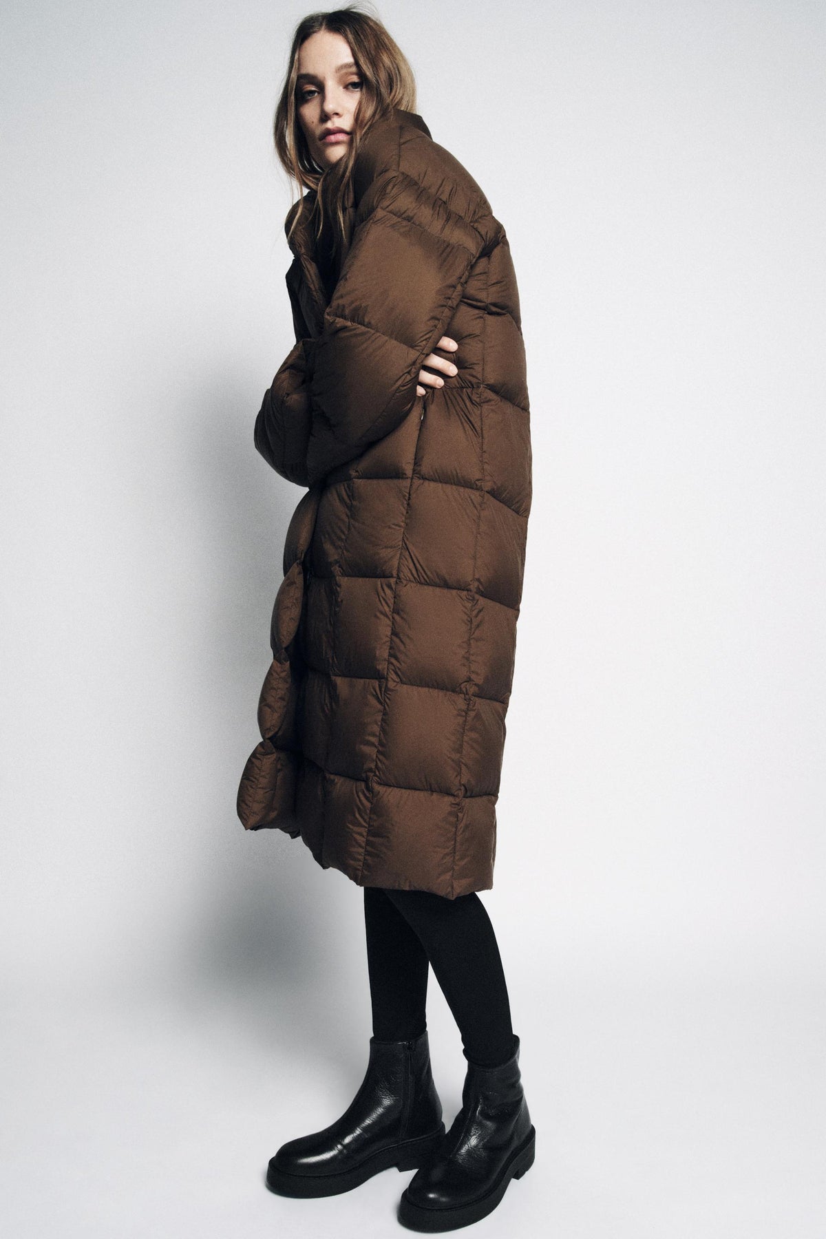 WATER-REPELLENT LEATHER ANKLE BOOTS