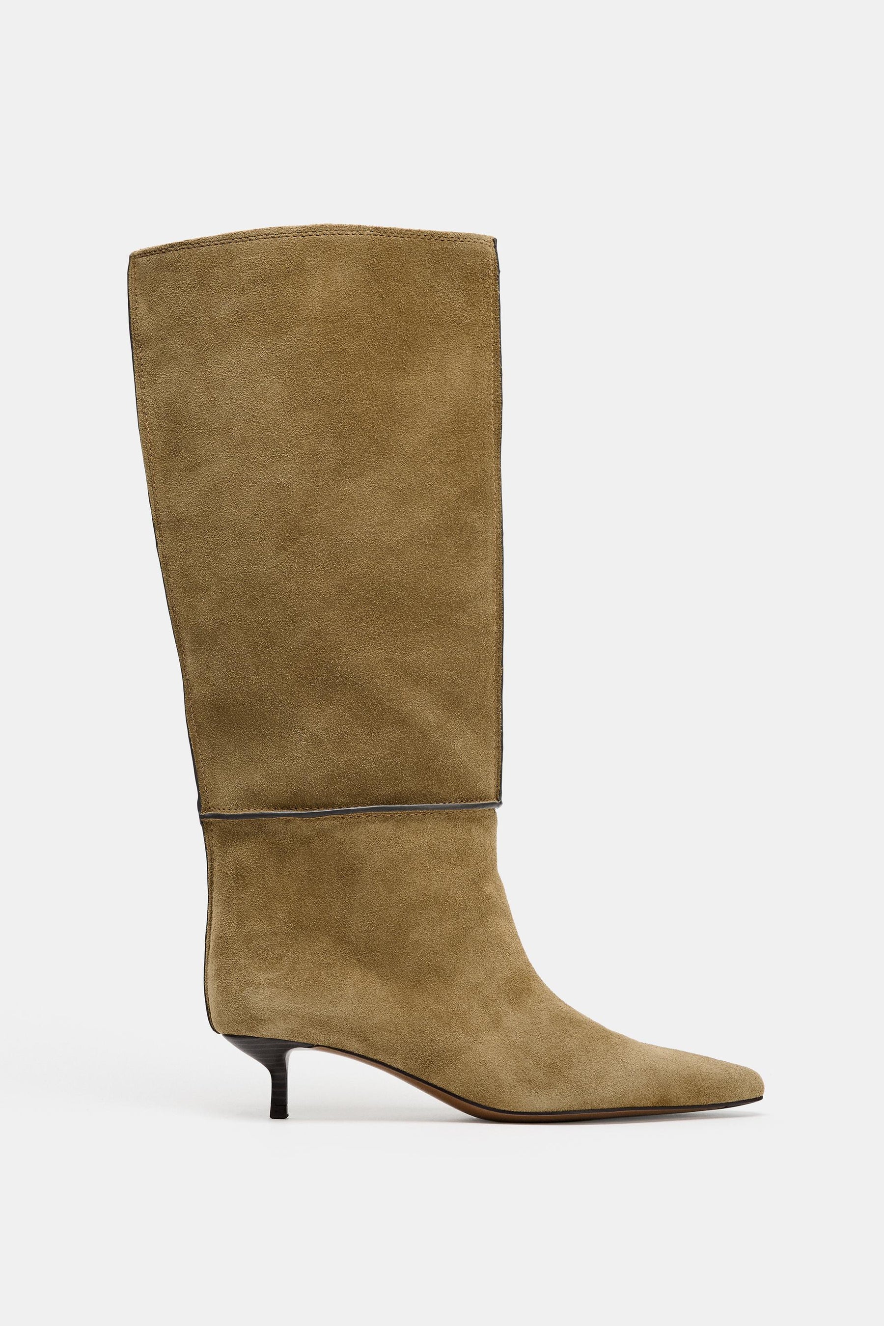 Suede Split Boots