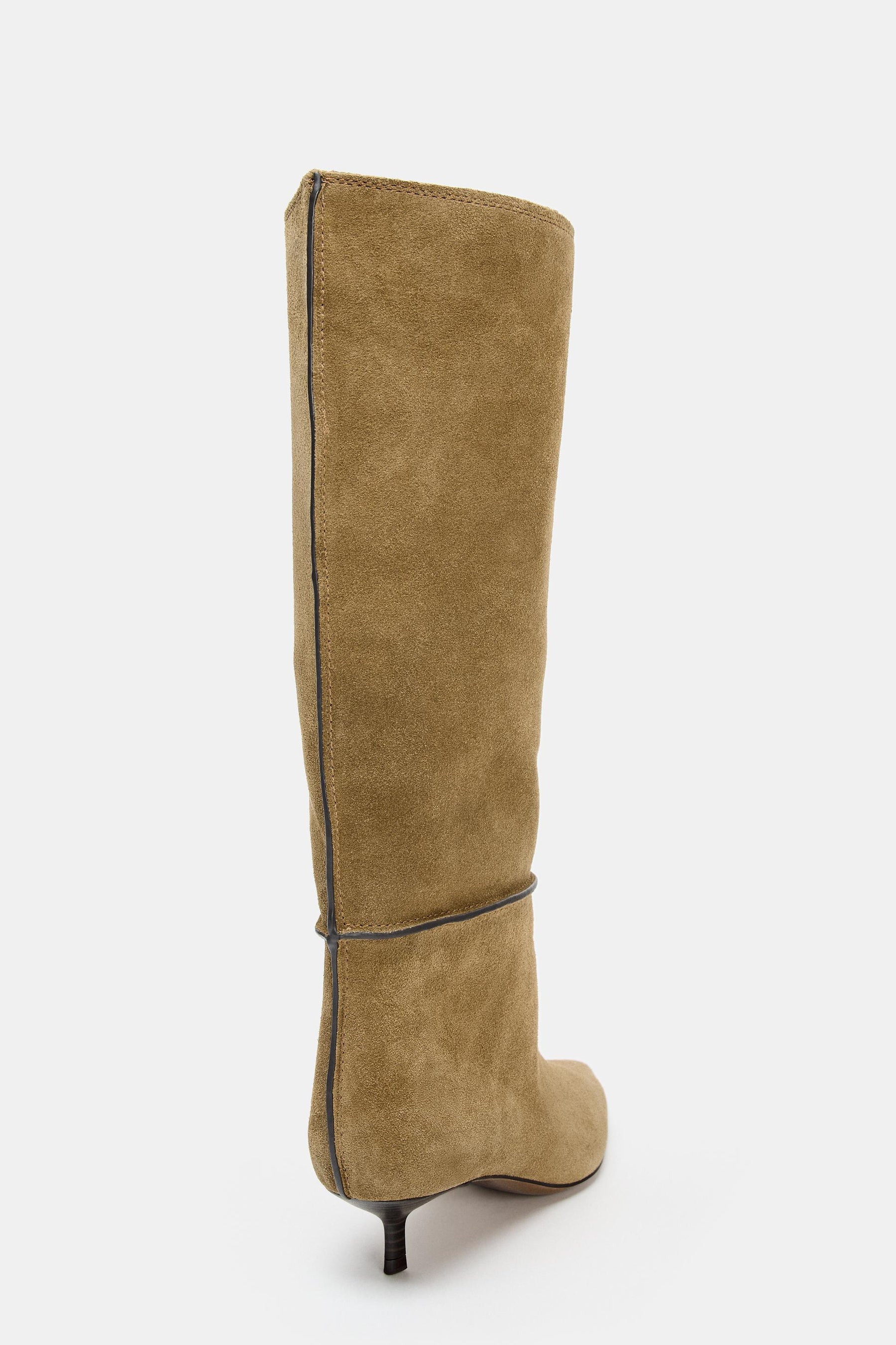 Suede Split Boots