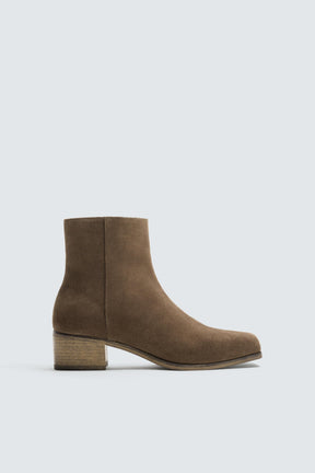 Heeled Leather Boots