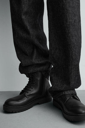 CHUNKY LACE-UP BOOTS - Image 3