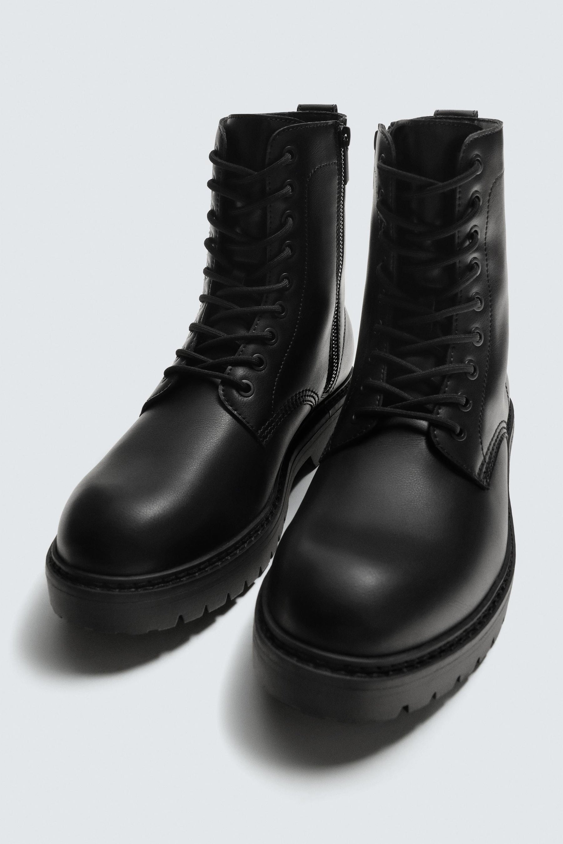 CHUNKY LACE-UP BOOTS - Image 5