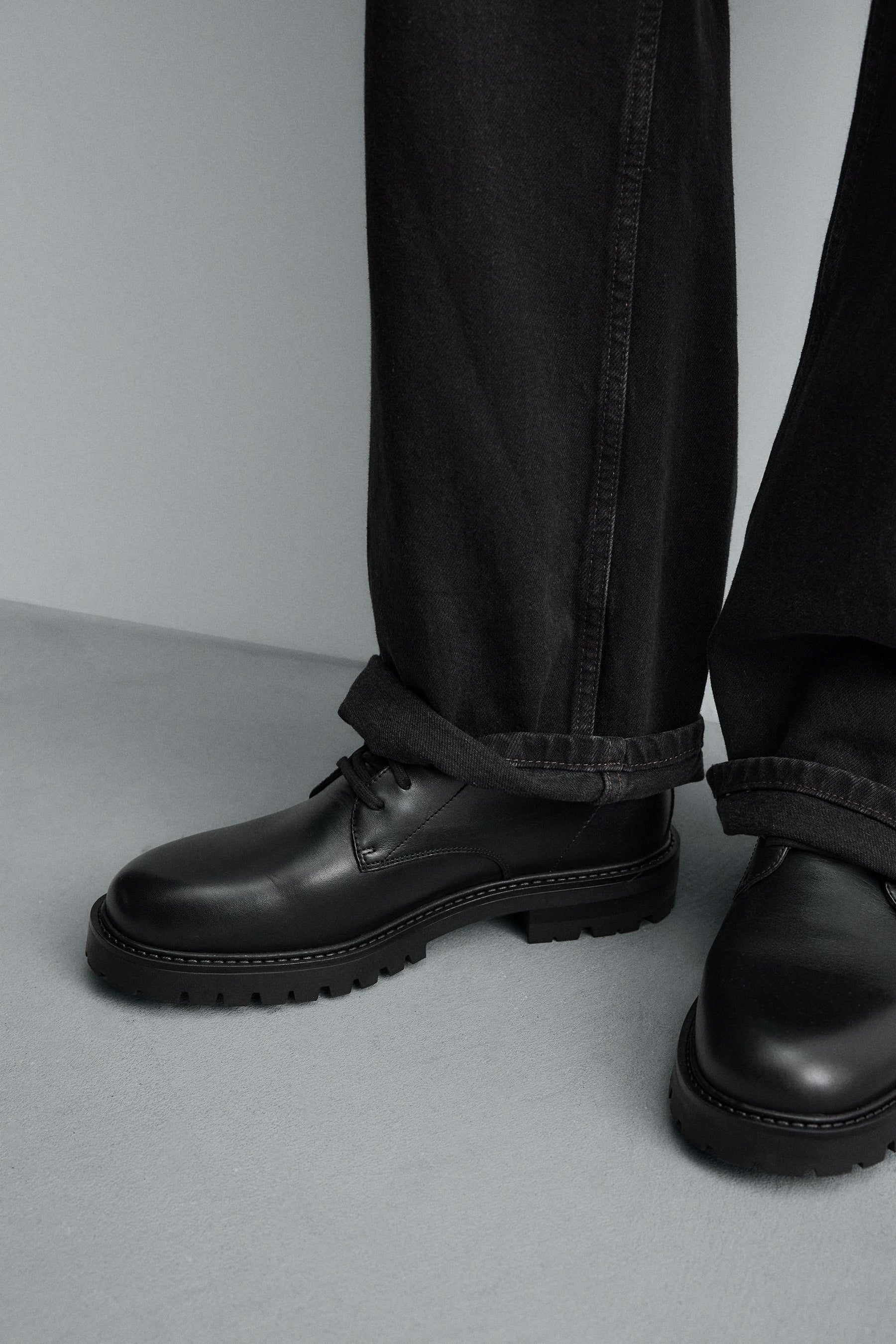 LEATHER LACE-UP BOOTS - Image 3