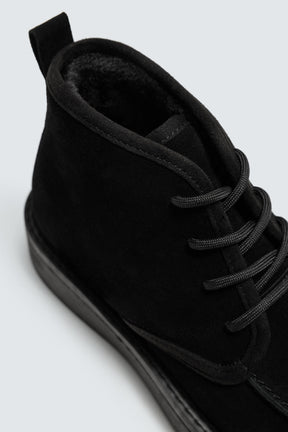 Lace-Up Leather Boots