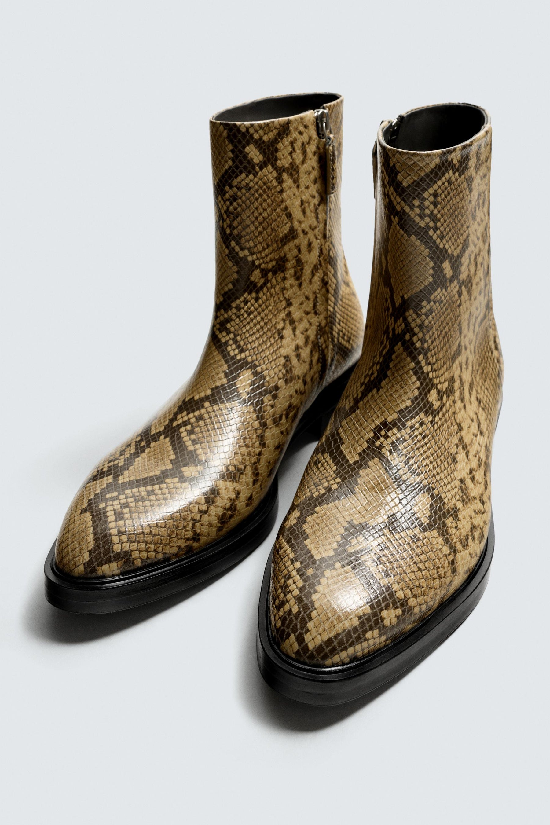ANIMAL PRINT LEATHER BOOTS - Image 5