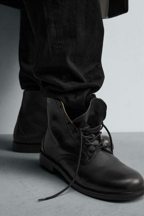 LIMITED EDITION LEATHER LACE-UP BOOTS - Image 3
