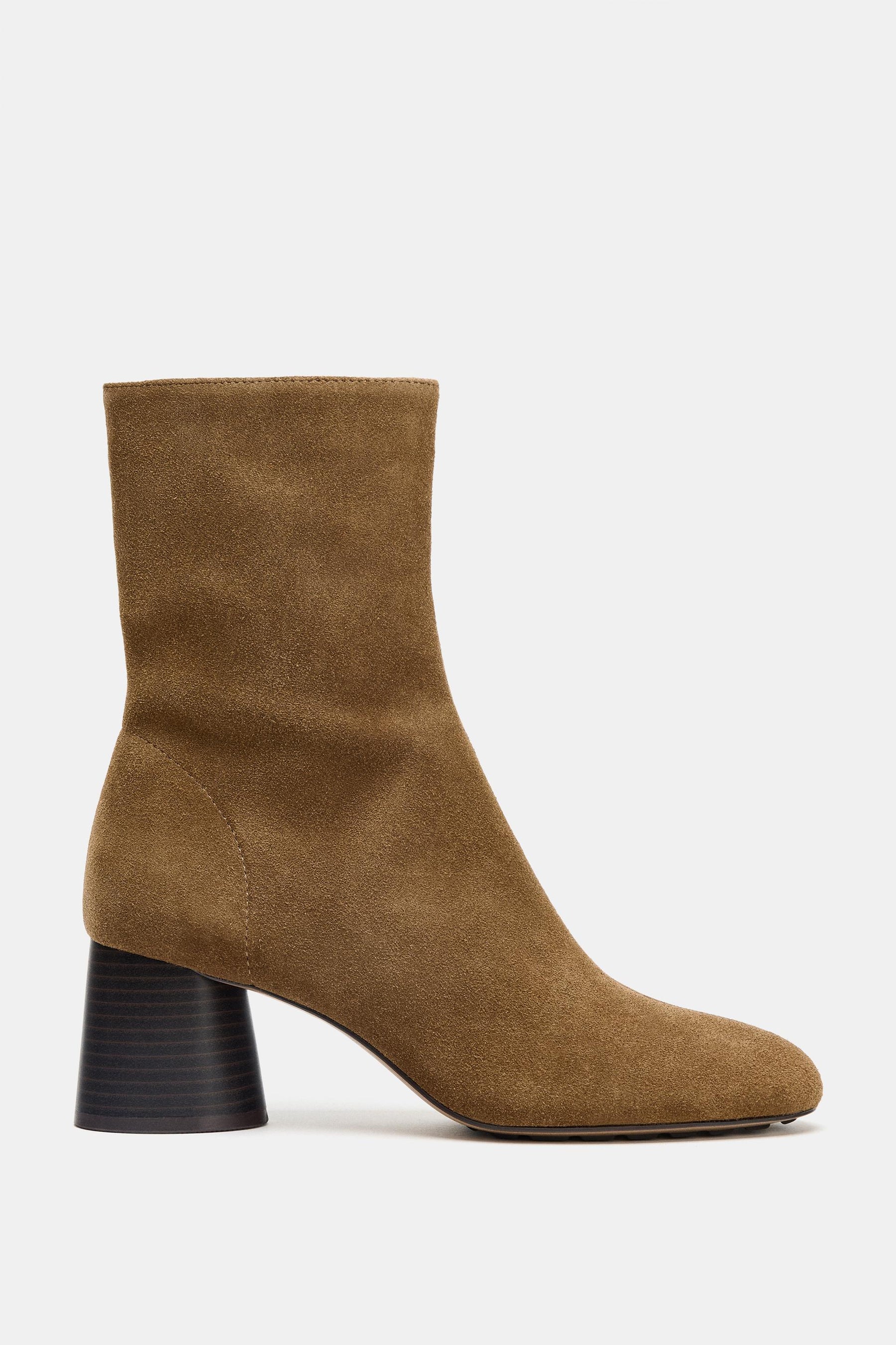 Split Suede Ankle Boots