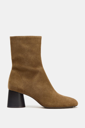 Split Suede Ankle Boots