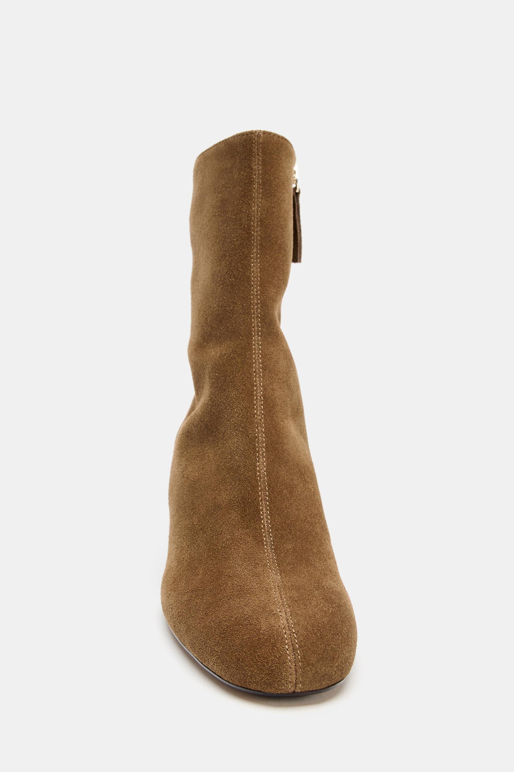 Split Suede Ankle Boots