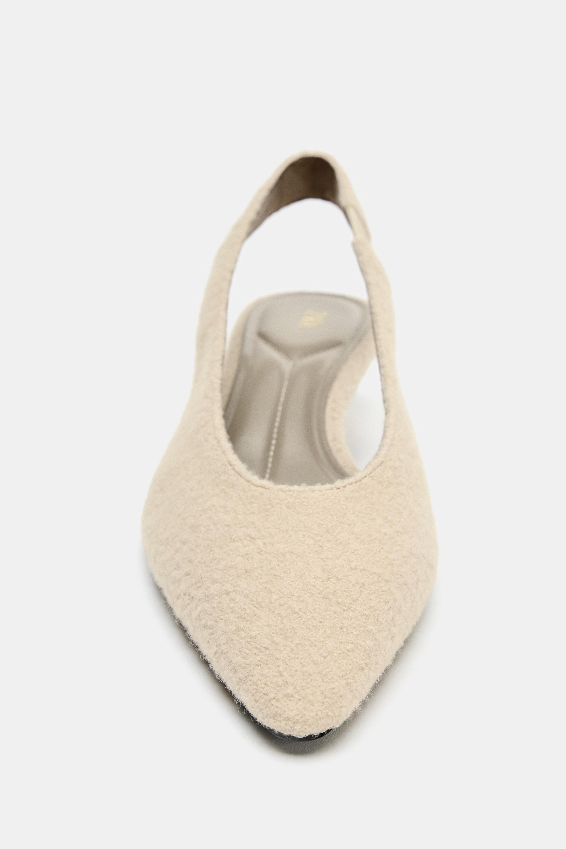 Shearling Slingback Shoes