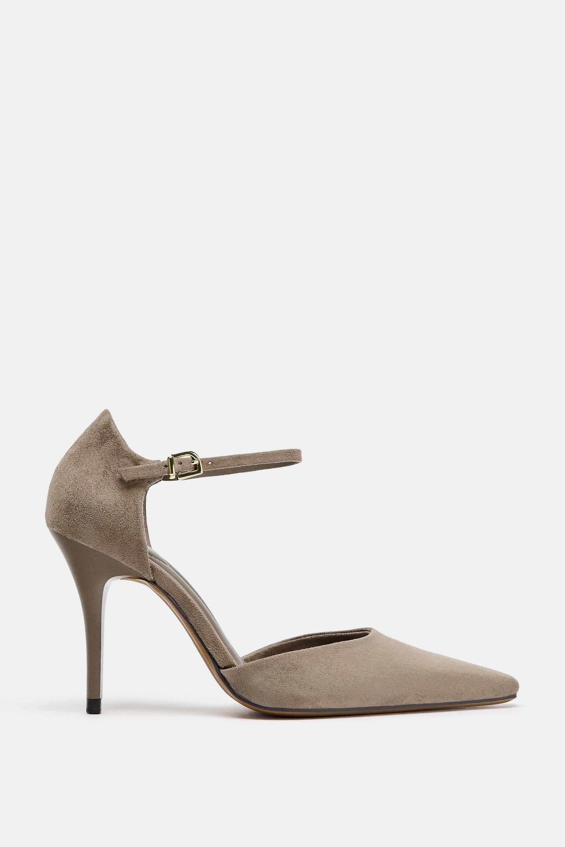 Ankle Strap High-Heel Shoes