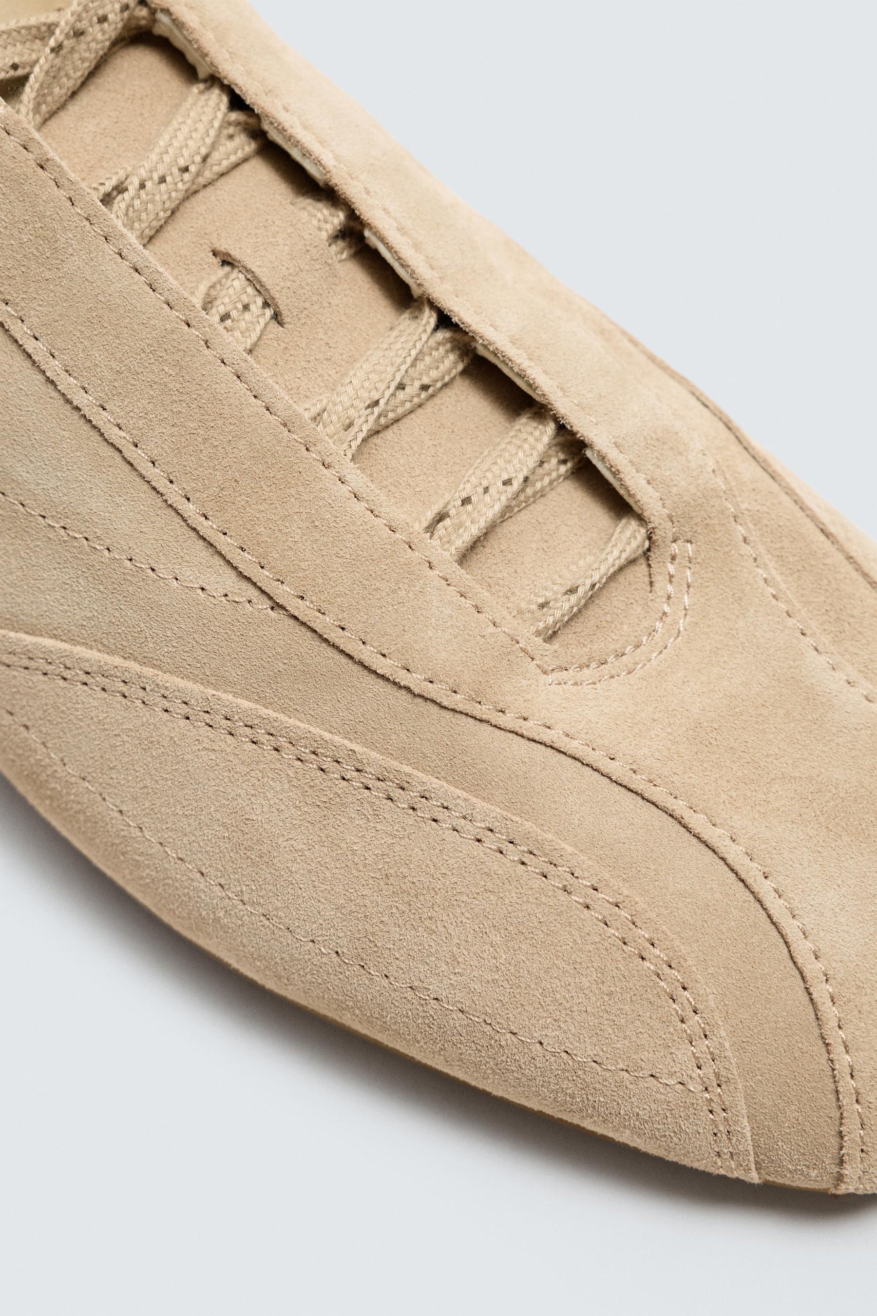 ULTRA-THIN SOLE LEATHER TRAINERS - Image 5