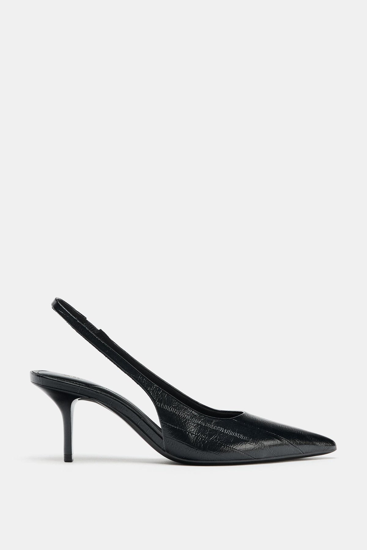 Textured Slingback Shoes