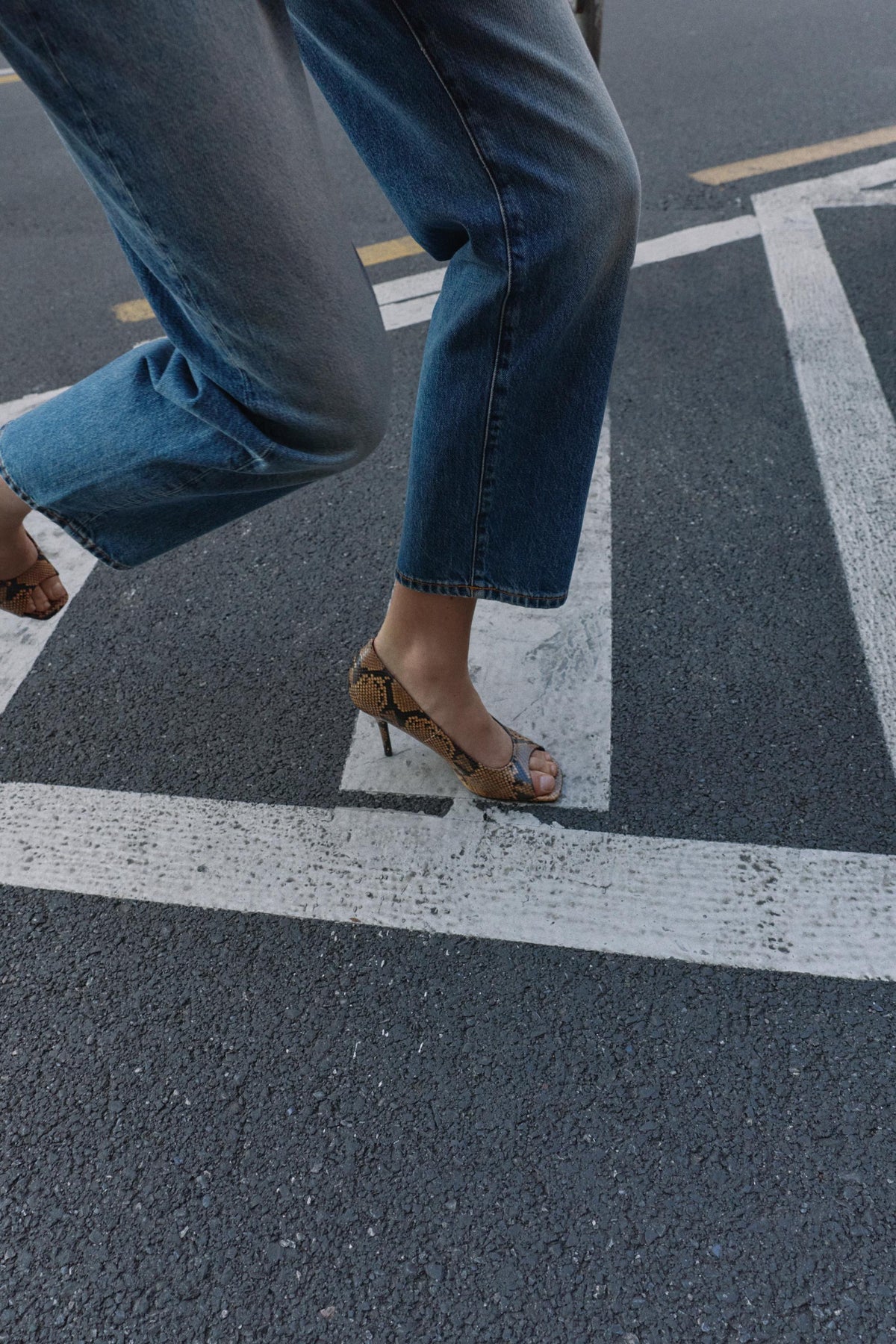 Animal Print Open Shoes