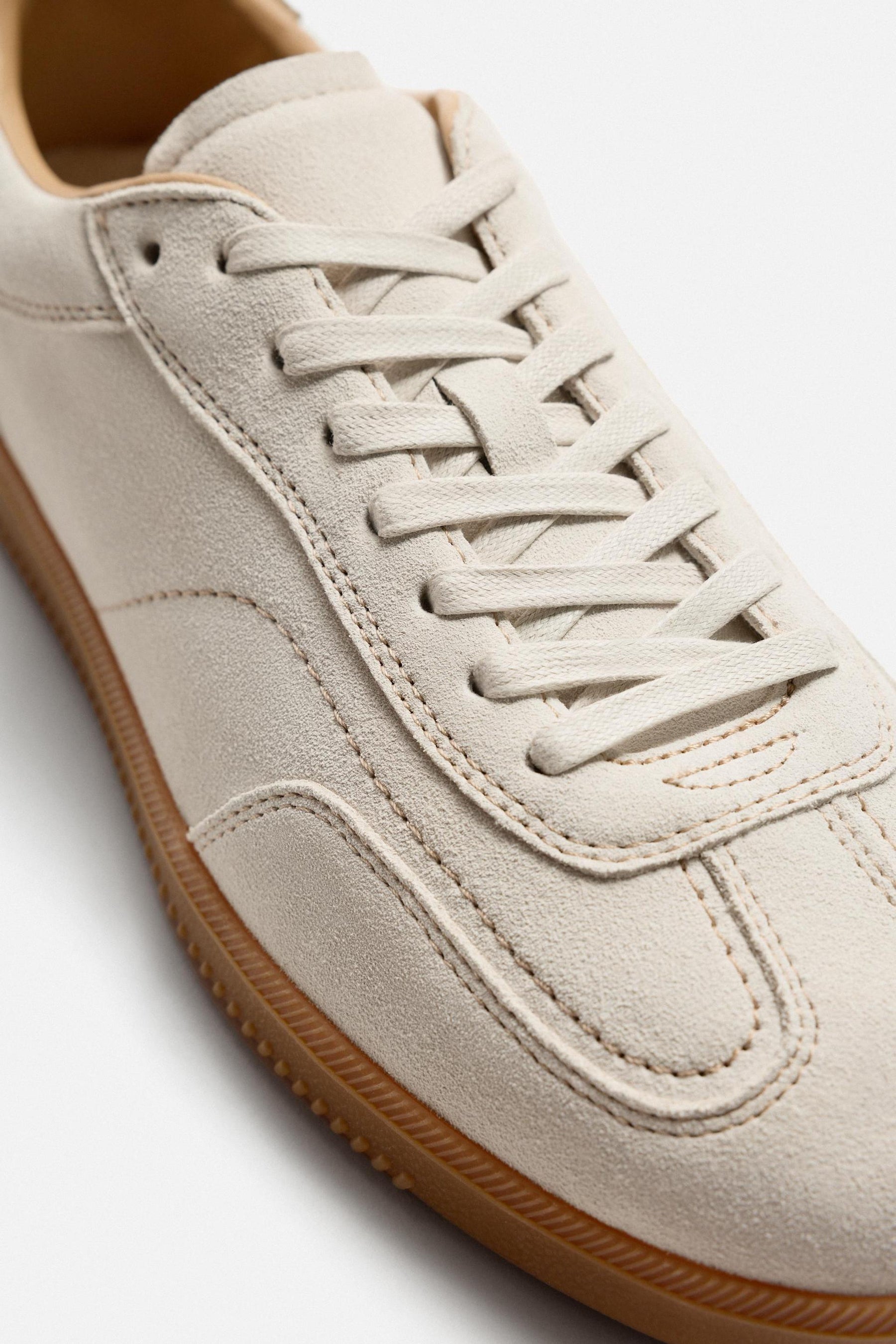 LEATHER TRAINERS WITH CONTRAST SOLE - Image 6