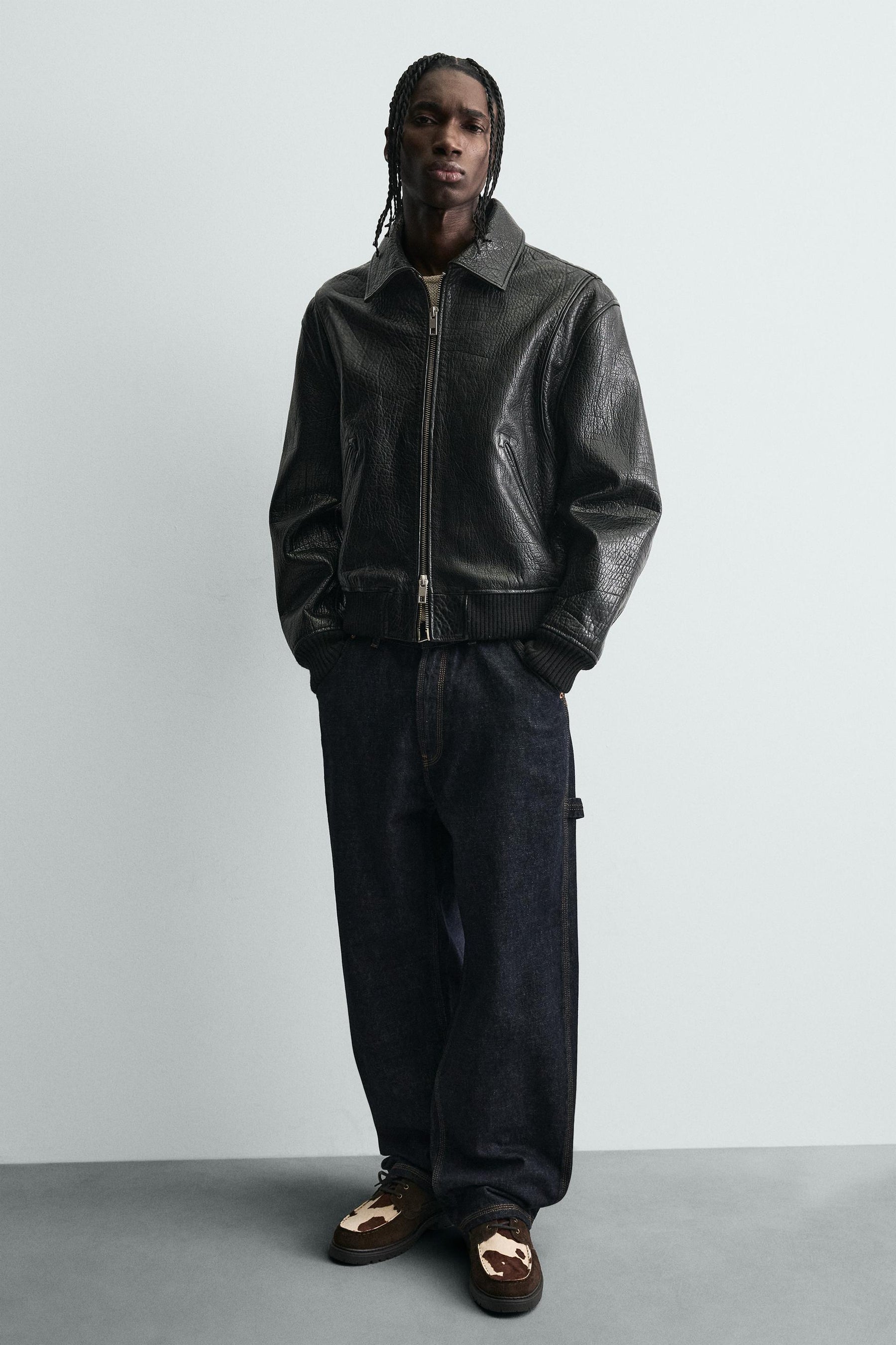 Animal Print Leather Shoes