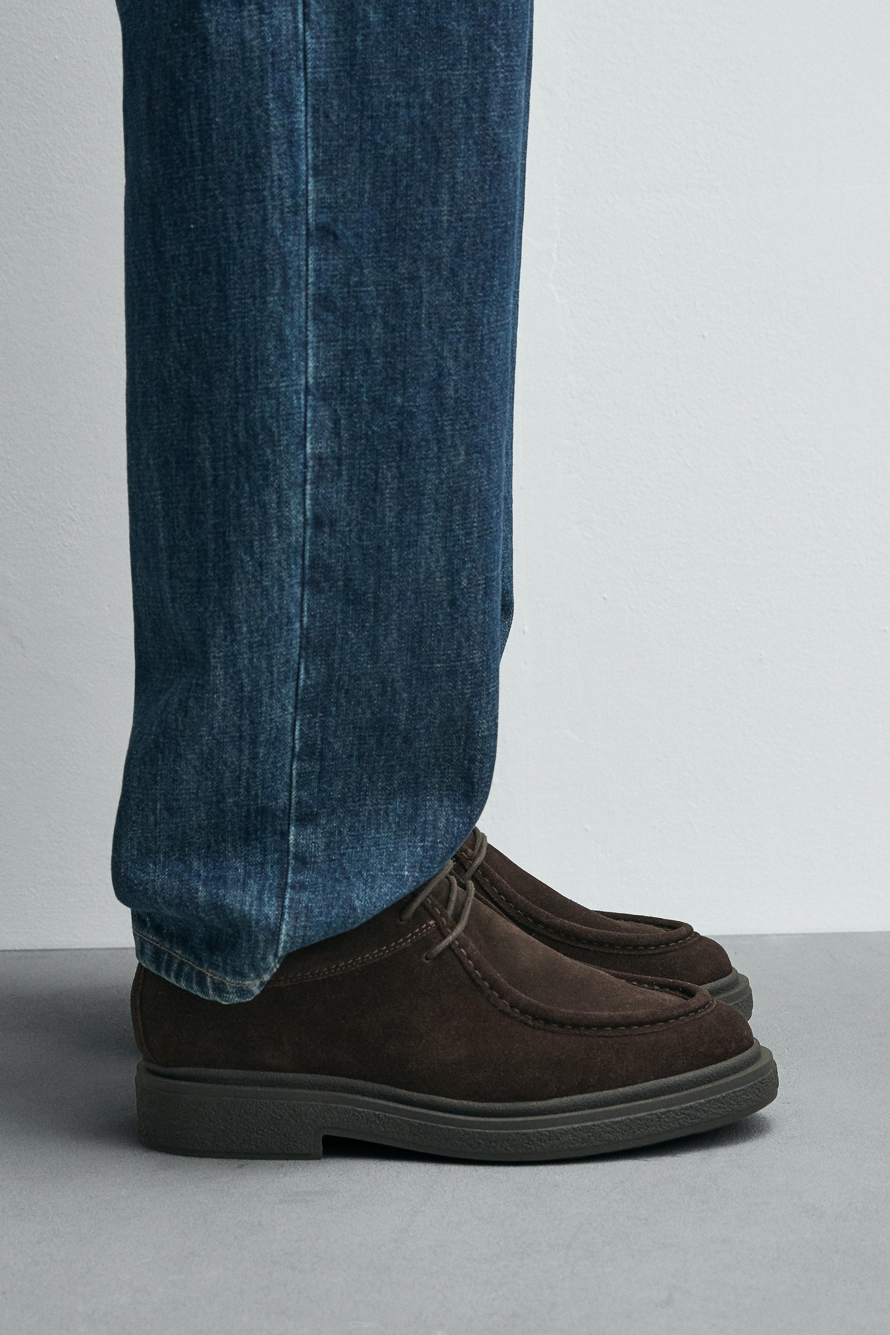 LEATHER MOC TOE SHOES - Image 2