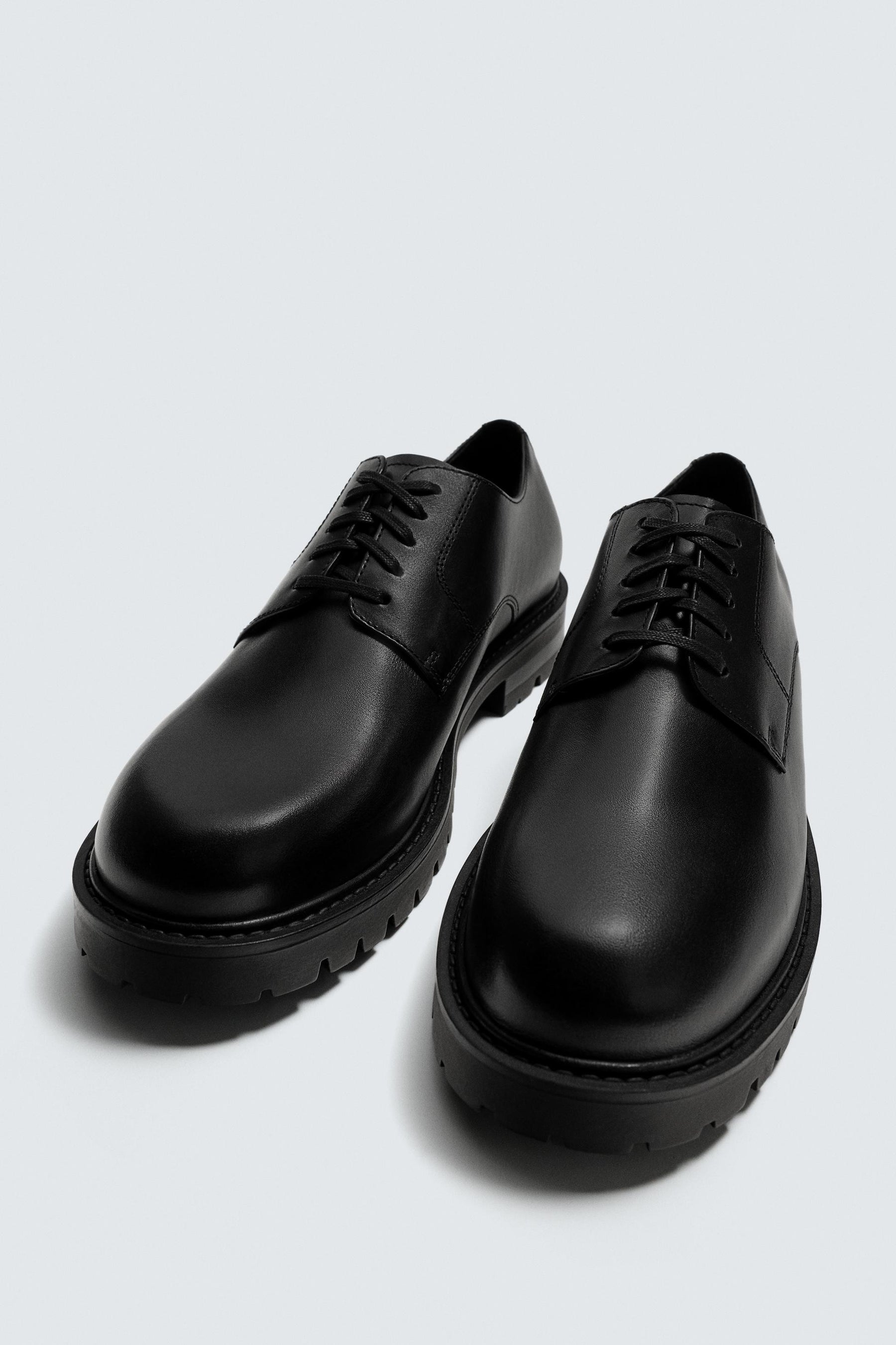 LEATHER DERBY SHOES - Image 2