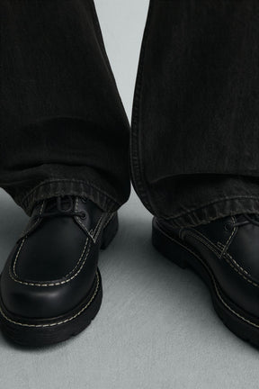 STITCHED LEATHER SHOES - Image 3