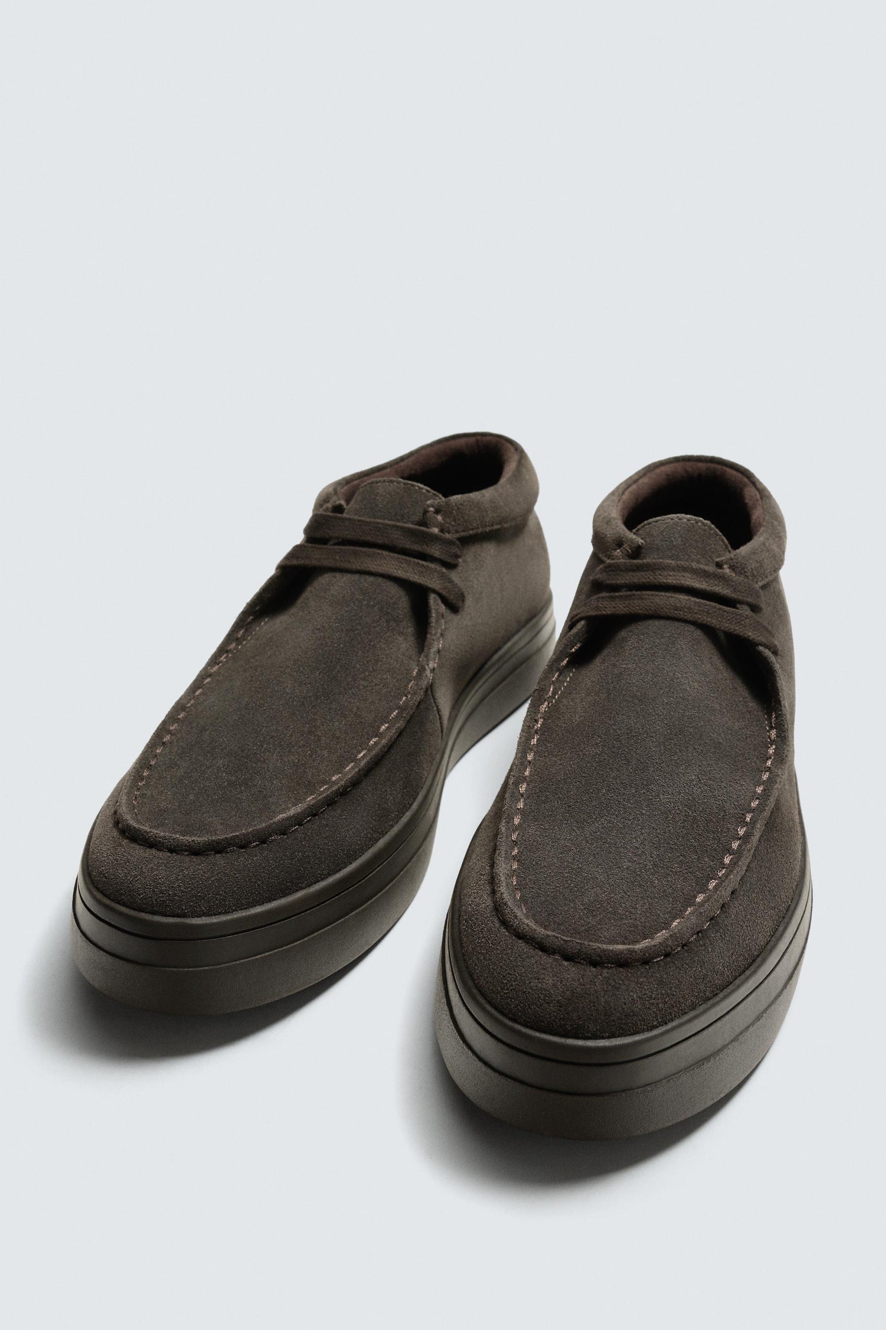 Leather Moc Toe Shoes
