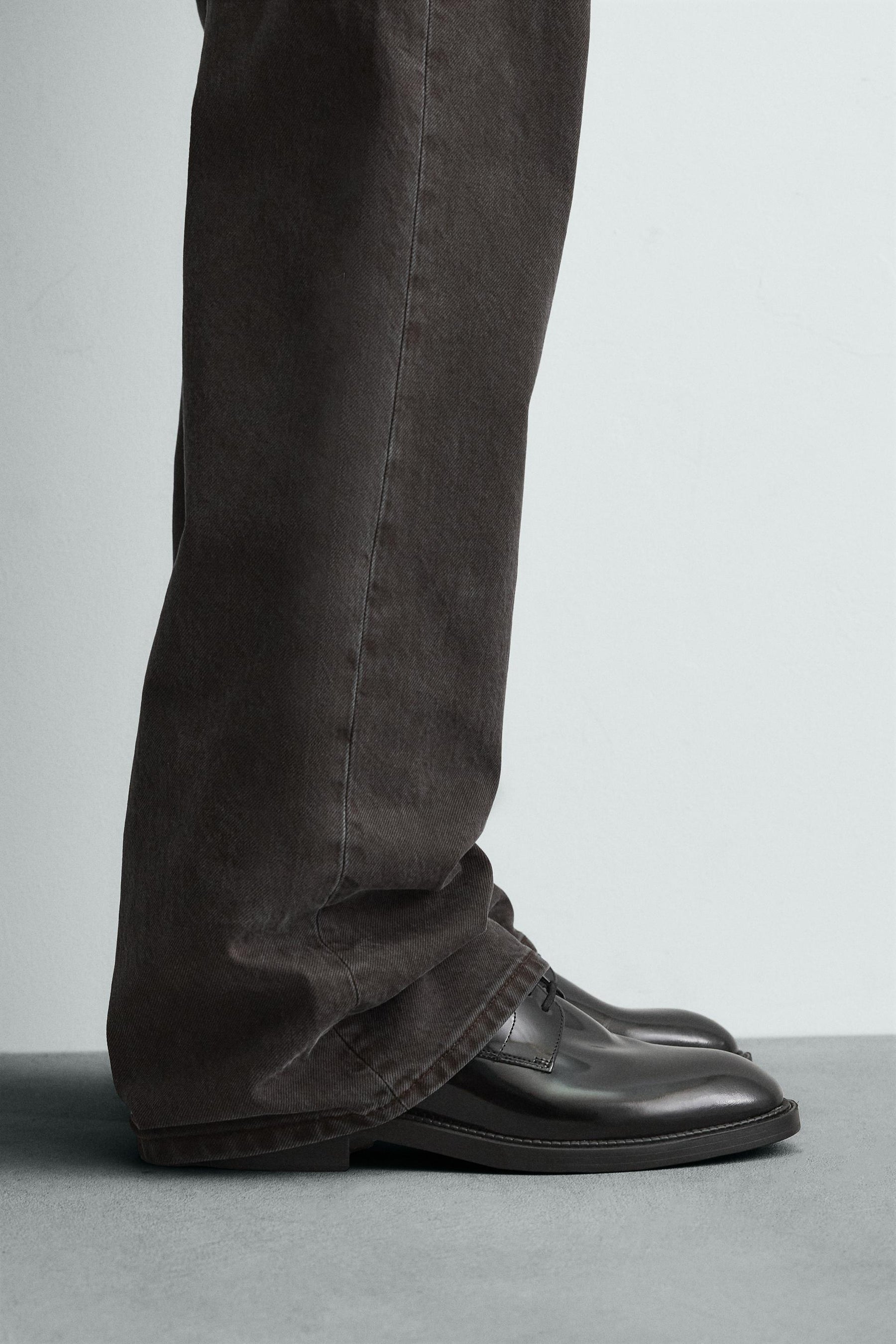 LEATHER DERBY SHOES - Image 3