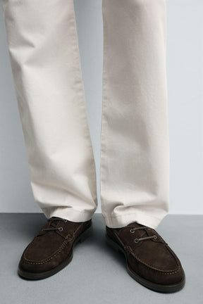 LIMITED EDITION SPLIT SUEDE DECK SHOES - Image 3