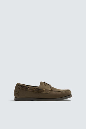 LEATHER DECK SHOES - Image 4