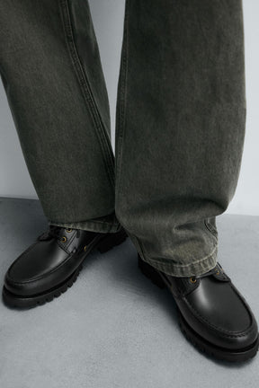 LEATHER DECK SHOES - Image 3