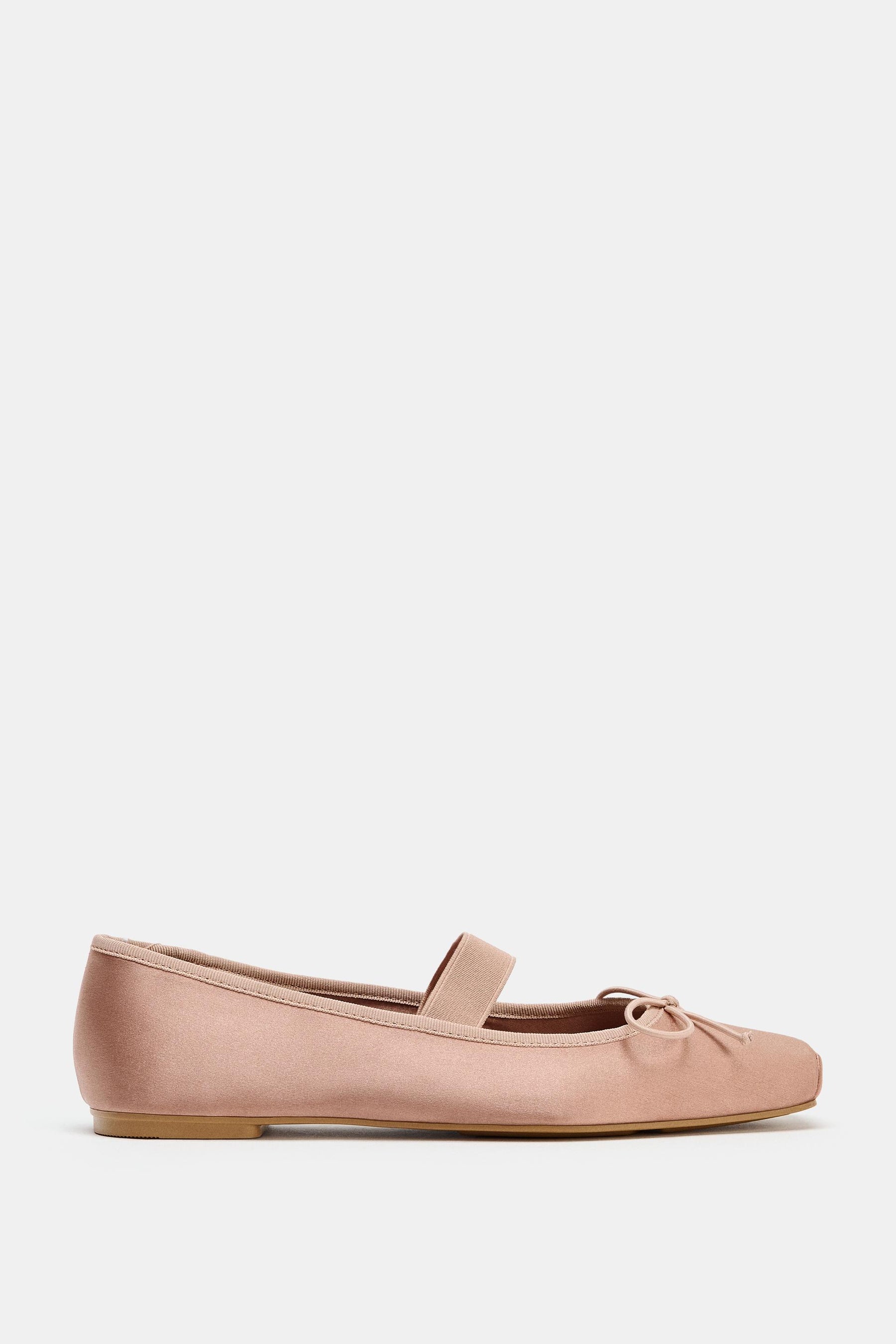 Satin Ballet Flats with