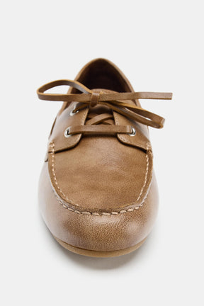 Lace-up Flat Shoes