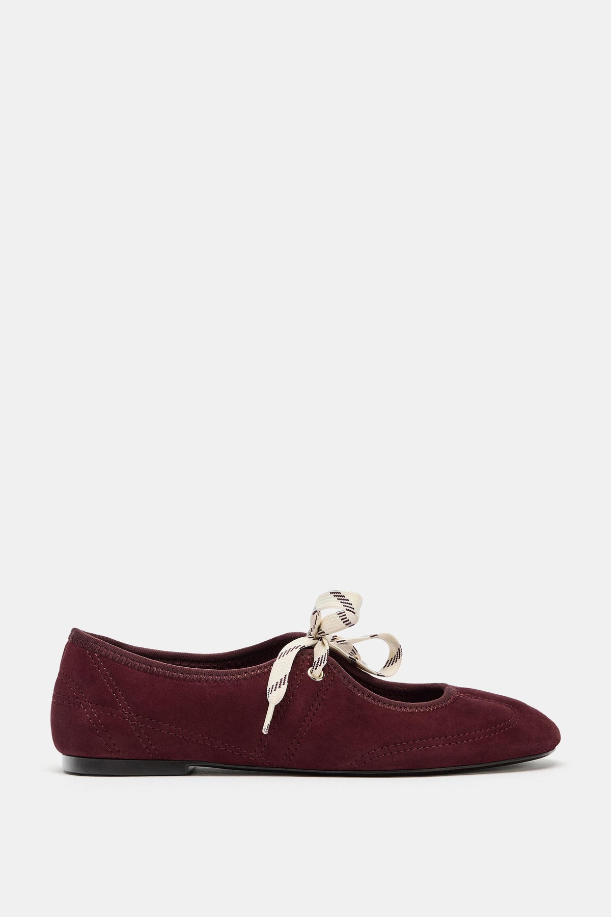 Suede Ballet Flats
