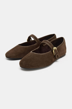 Suede Ballet Flats