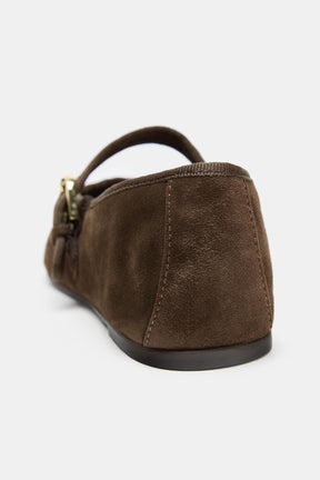 Suede Ballet Flats