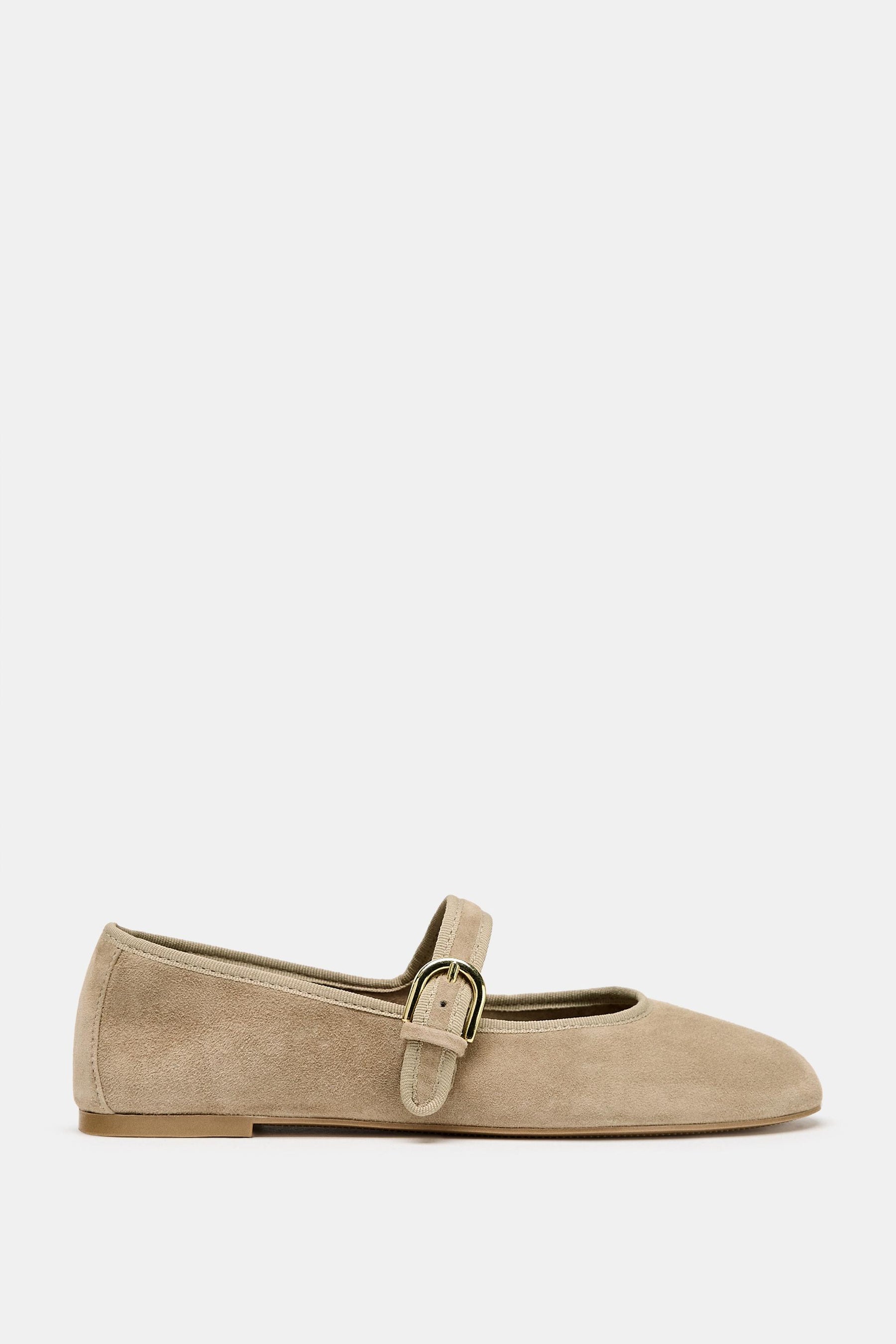 Suede Ballet Flats