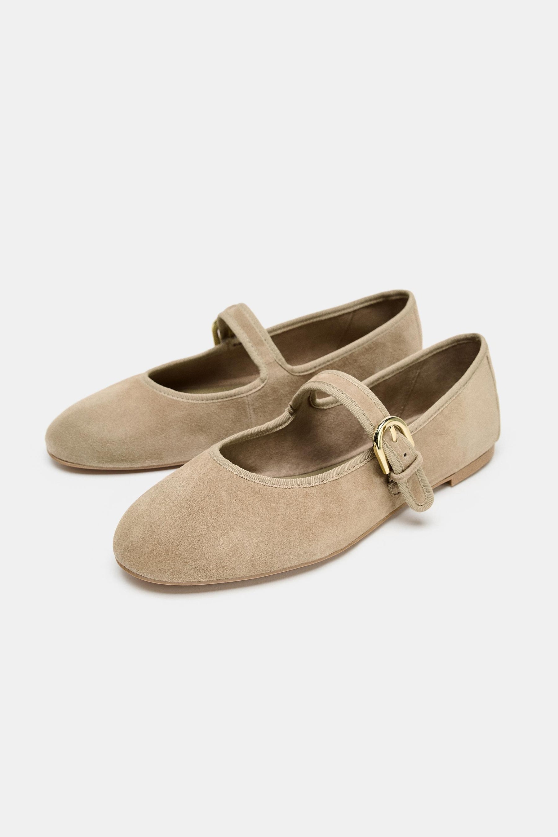 Suede Ballet Flats