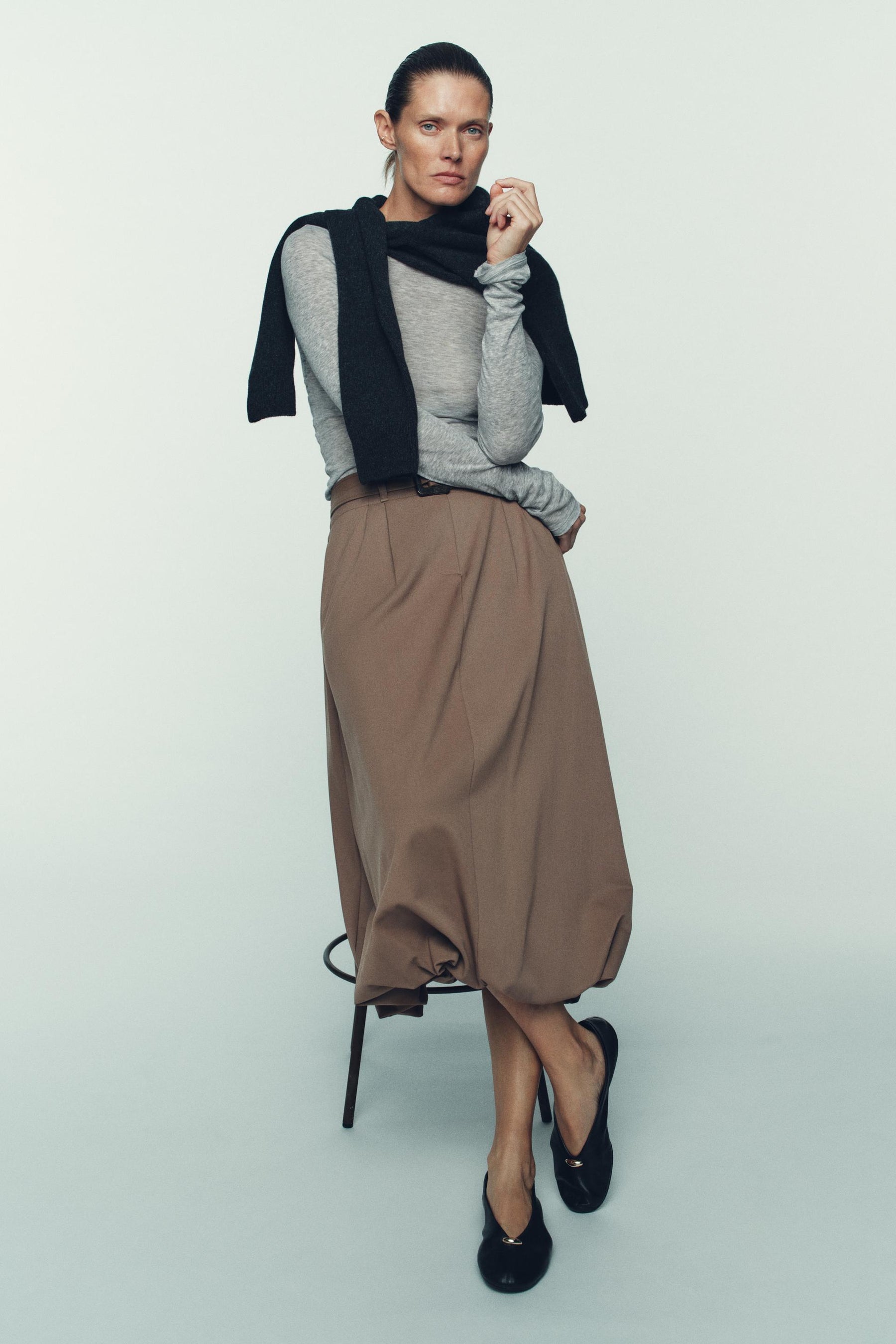 LEATHER BALLET FLATS