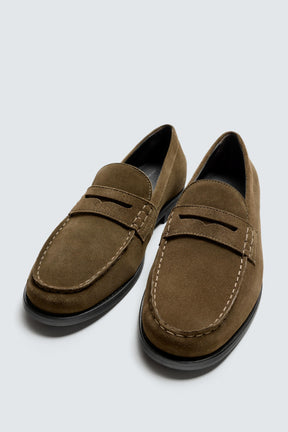 LEATHER PENNY LOAFERS