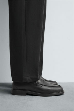 LEATHER PENNY LOAFERS - Image 1