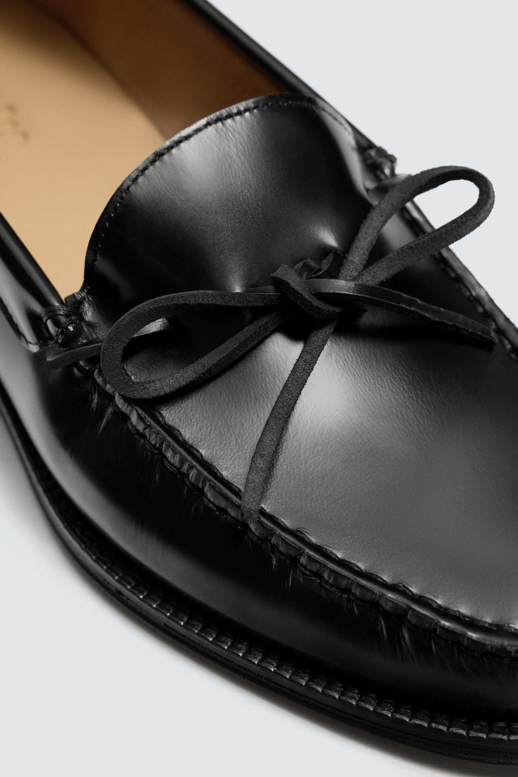 LEATHER BOW LOAFERS - Image 6