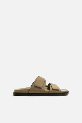 DOUBLE STRAP LEATHER SANDALS - Image 4