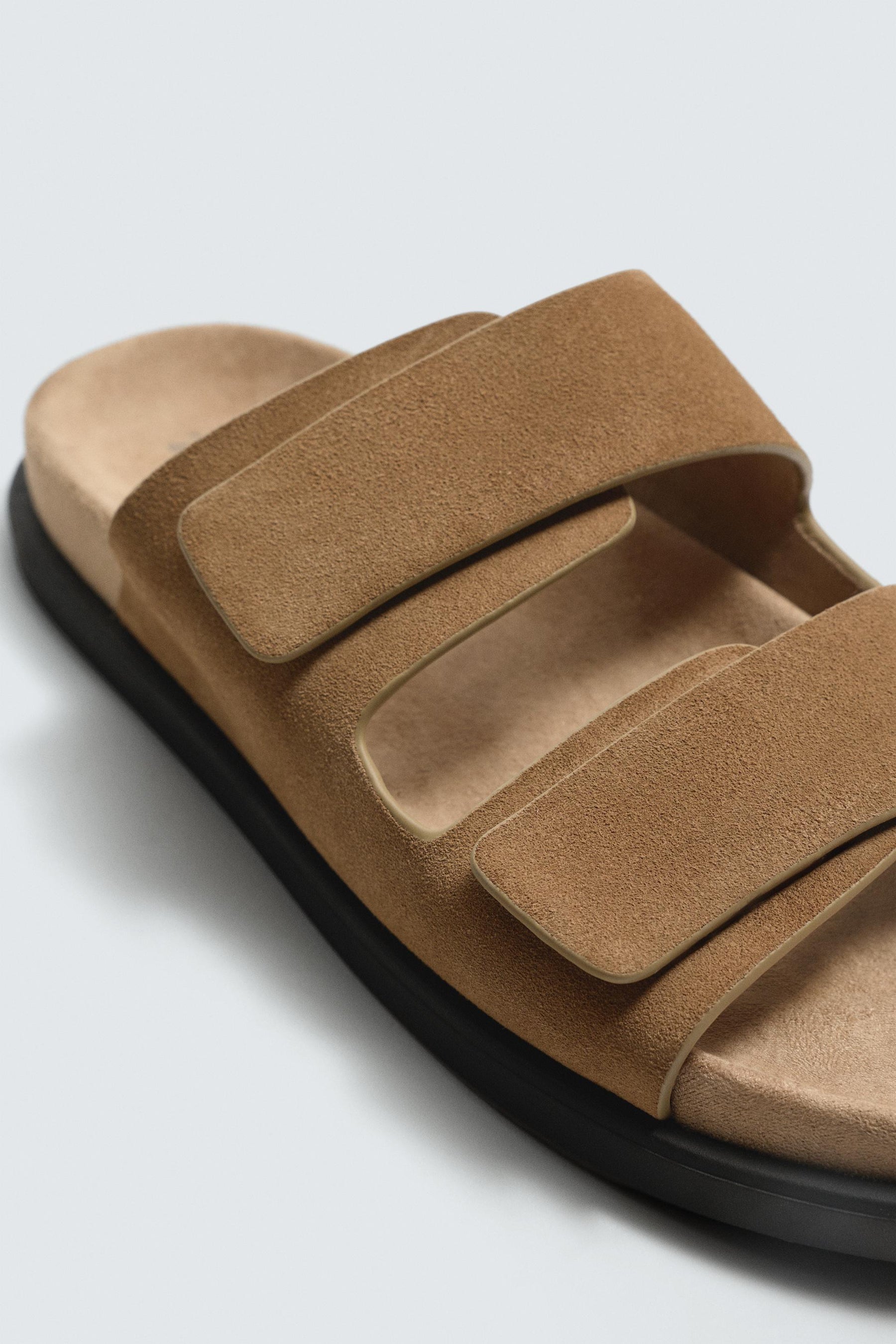 DOUBLE STRAP LEATHER SANDALS - Image 3