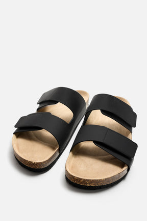 RUBBERISED DOUBLE STRAP SANDALS - Image 4