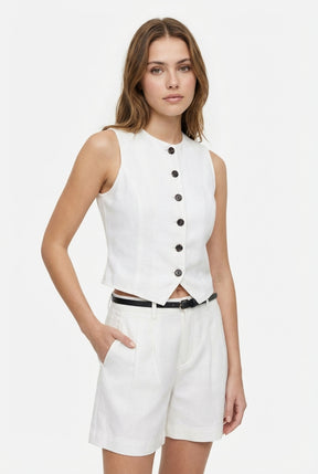 Denim Shorts with Belt