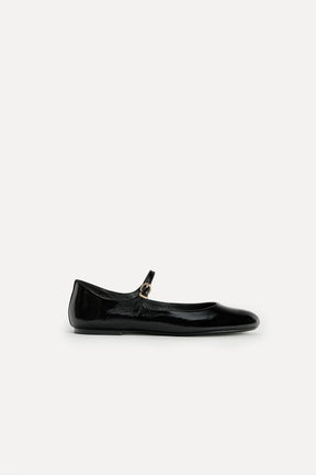 LEATHER BALLET FLATS