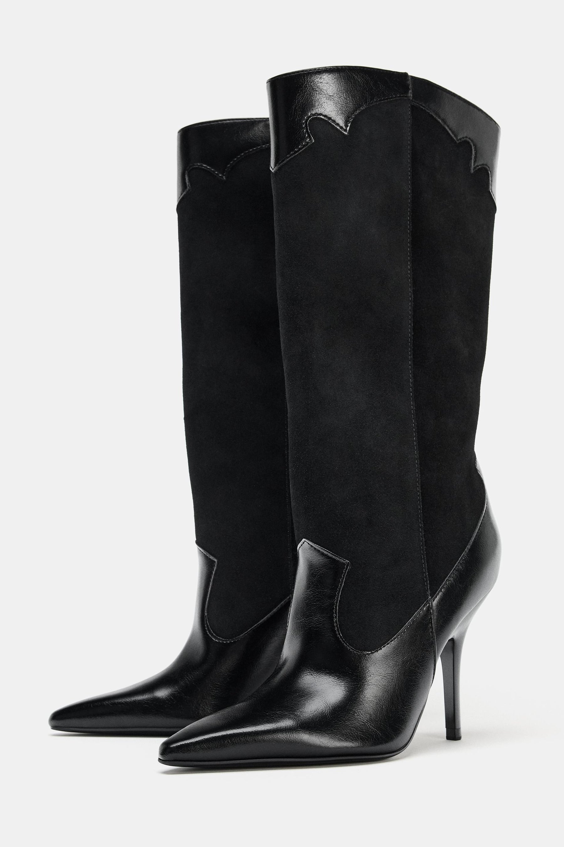 Cowboy Heel Boots