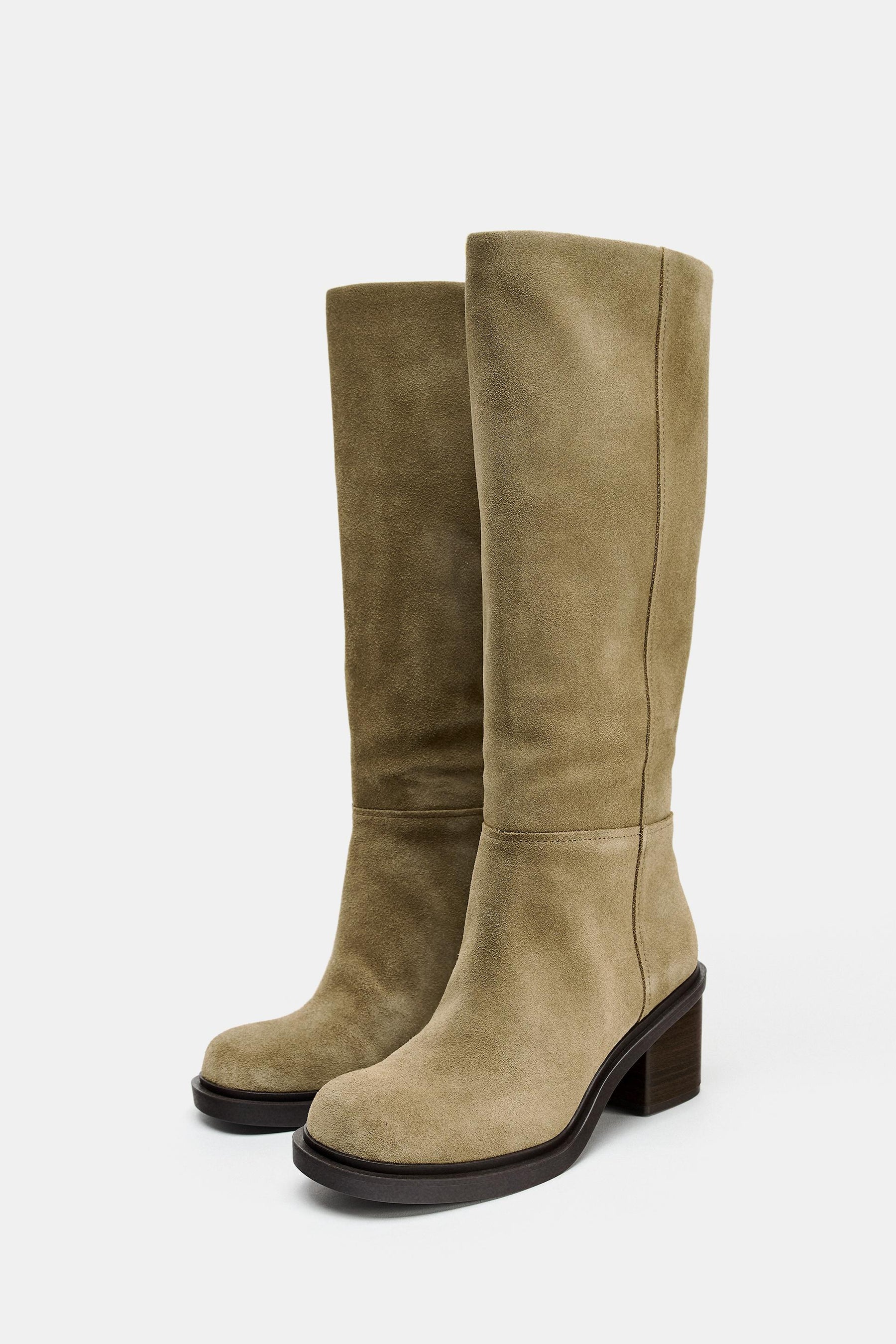 Suede Heeled Boots