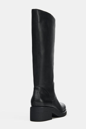 Water-repellent knee-high boots