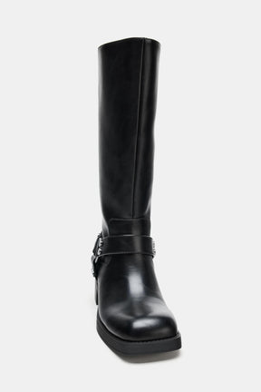 Leather Biker Boots